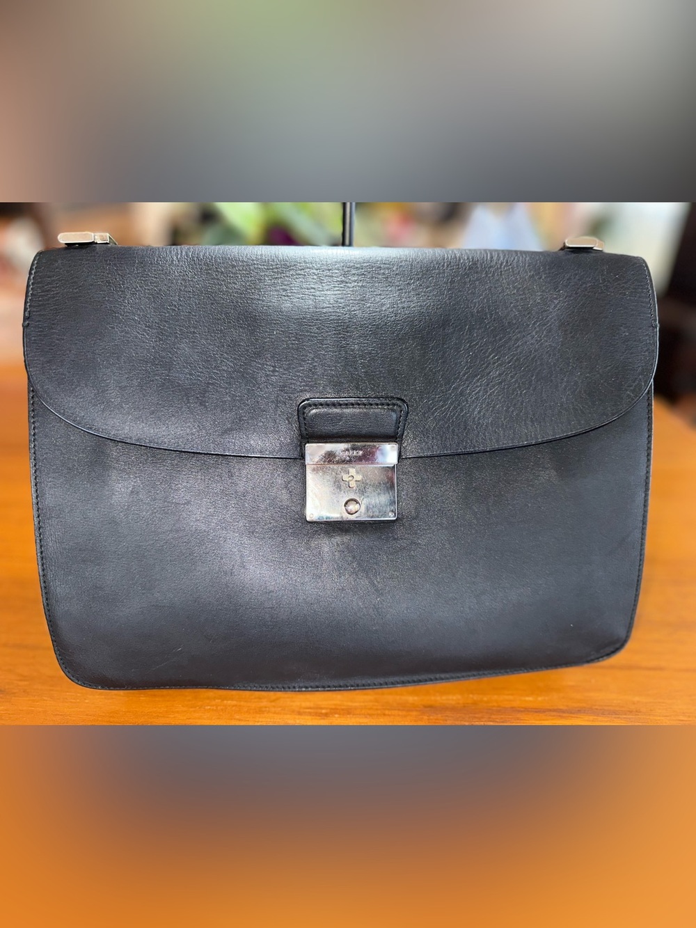 Vintage Bally Leather Messenger Satchel | International Era | No Strap | 2 keys